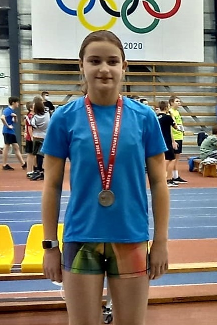 Elzai Zaļkalnei otrā vieta kārtslēkšanā. 
Autors: Foto: no Vecumnieku sporta skolas albuma.