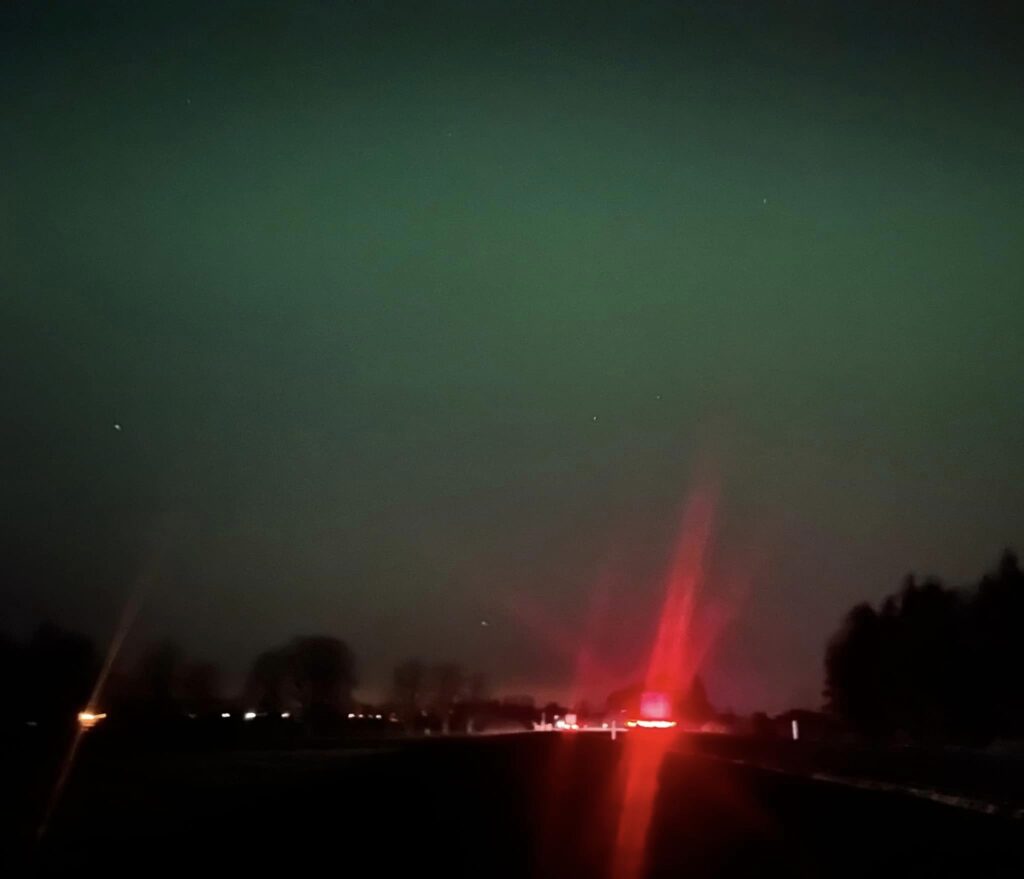 Ziemeļblāzma Iecavas pusē.
Autors: Anita Rācene