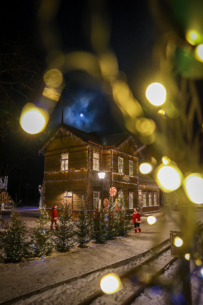 Ziemassvētku stacija Anīkščos.
Autors: No albuma.