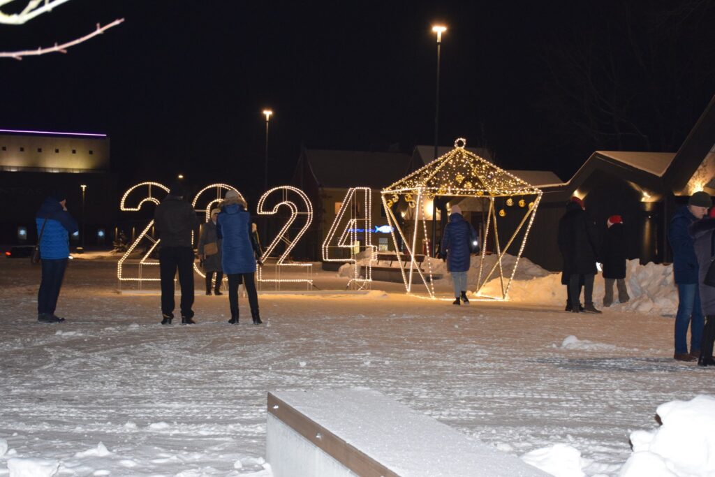 Ziemassvētku egles iedegšana Biržos.
Autors: Biržu rajona pašvaldība