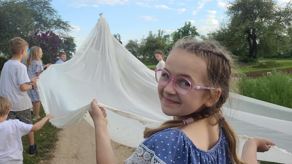 Gaismas gājiens pa Skaistkalnes ielām.
Autors: No draudzes albuma