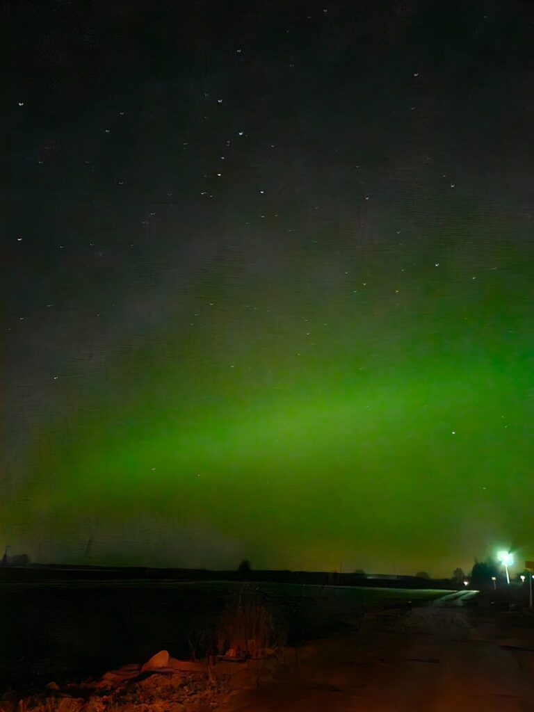 Ziemeļblāzma Iecavas pusē.
Autors: Evita Gvozdeva