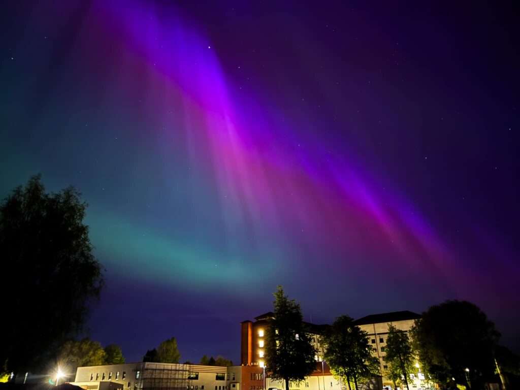 Ziemeļblāzma Jelgavā.
Autors: Lola Blumfelde
