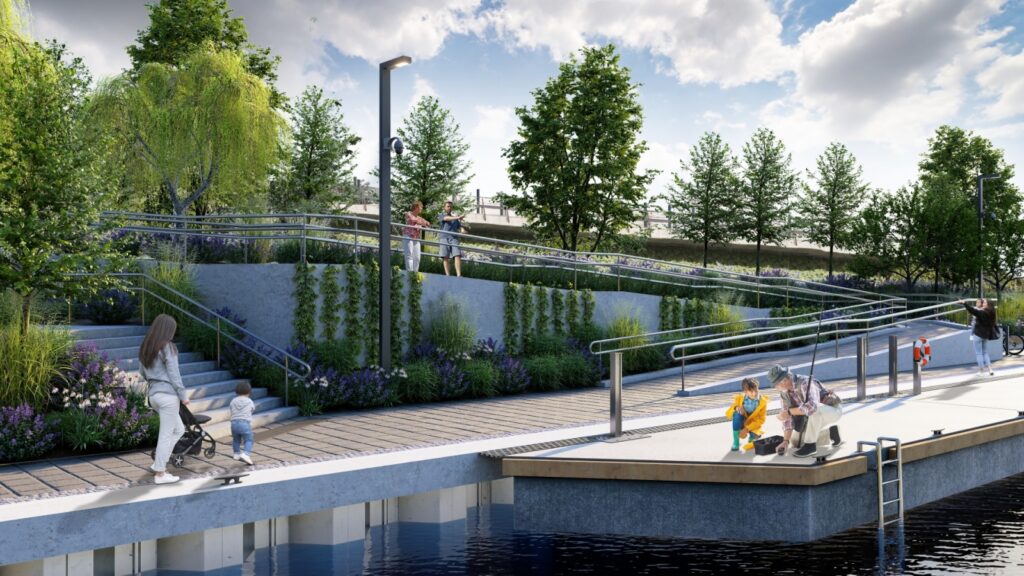 Vizualizācija Eiropas nozīmes dzelzceļa infrastruktūras projekta “Rail Baltica” integrēšanai Rīgas centra infrastruktūrā.
Autors:  Foto:Publicitātes