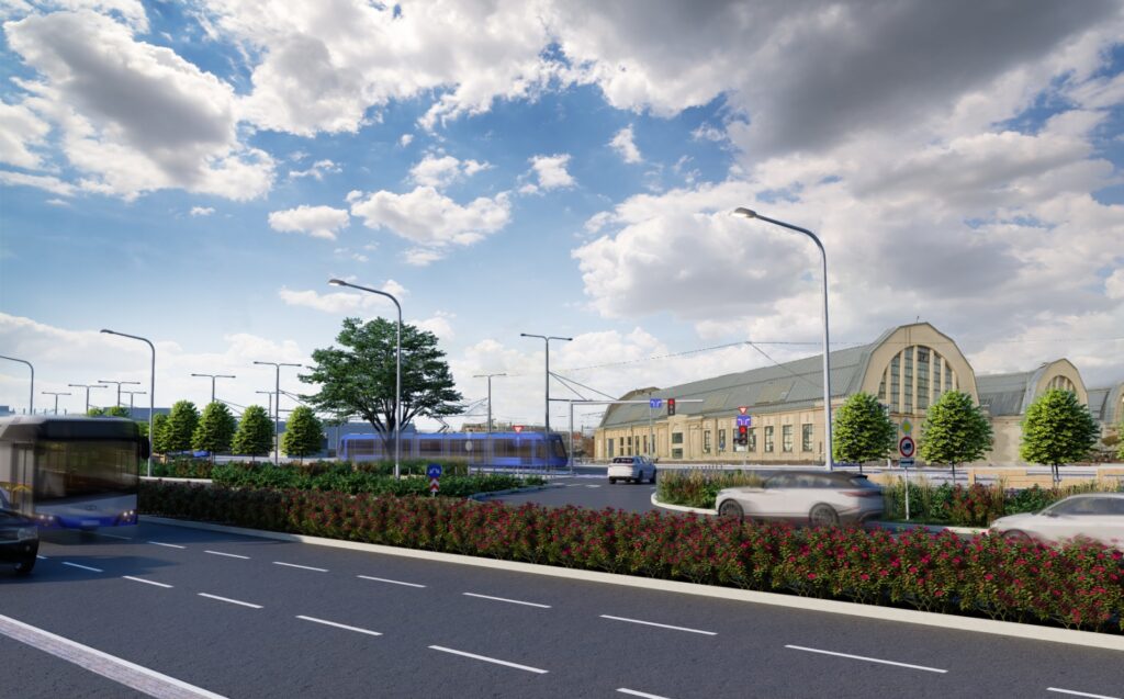 Vizualizācija Eiropas nozīmes dzelzceļa infrastruktūras projekta “Rail Baltica” integrēšanai Rīgas centra infrastruktūrā.
Autors:  Foto:Publicitātes