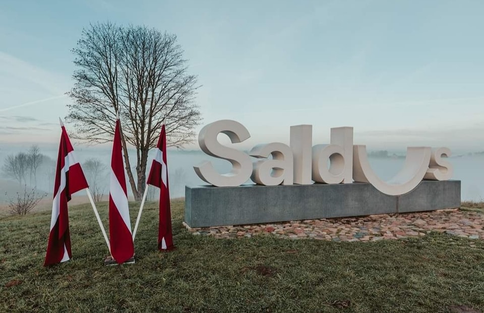 Valsts svētku noformējums Saldū.
Autors: saldus.lv