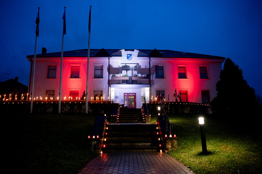 Valsts svētku noformējums Saldū.
Autors: saldus.lv