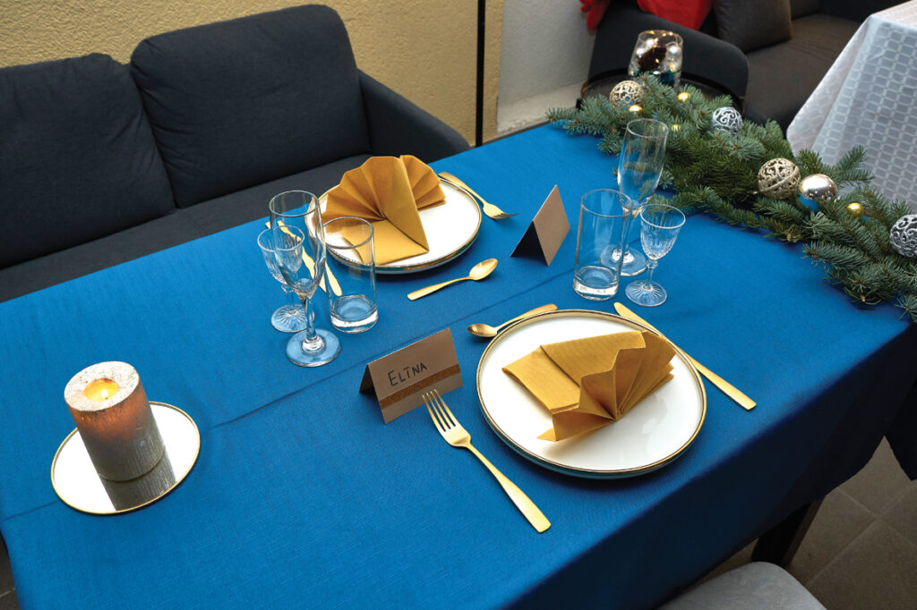 Jaunā gada svinību galda klājums.
Autors: Foto – Ivars Bogdanovs