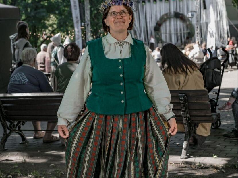 Tagadējā kora diriģente Daina Ārmane     Foto: Nauris Veiss