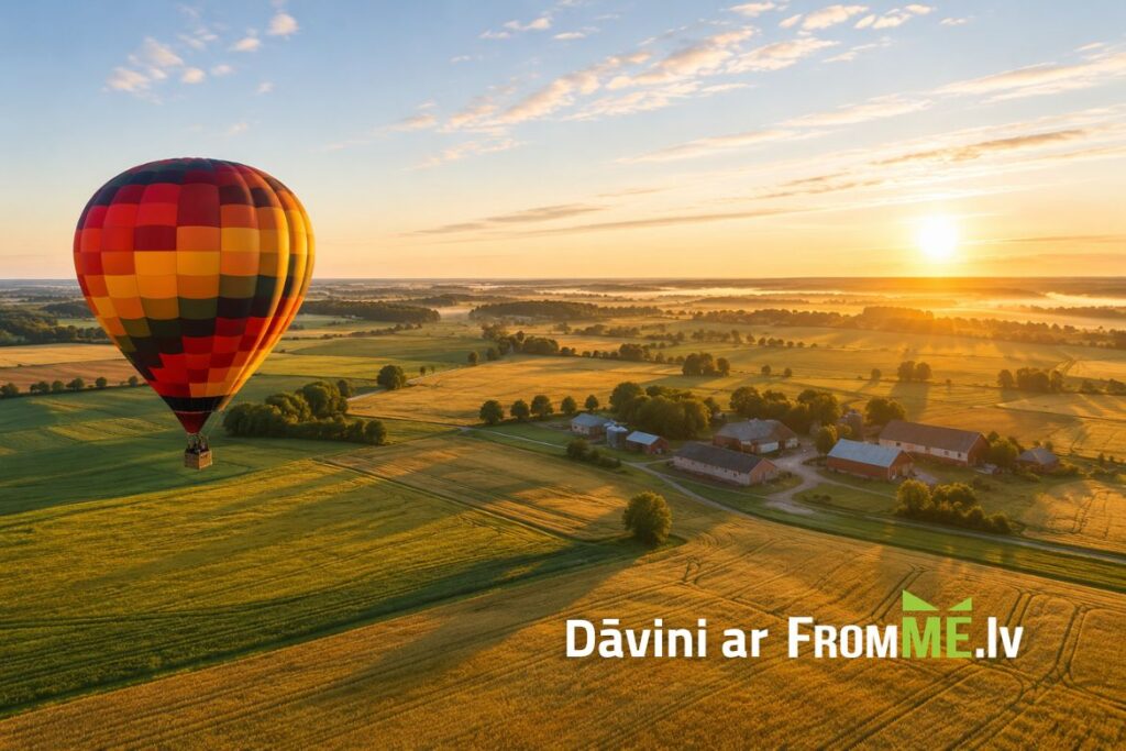 lidojums ar gaisa balonu zemgale
