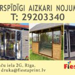 Izgatavojam caurspīdīgas sienas nojumēm, PVC tentus, pārsegus, veicam audumu remontu.